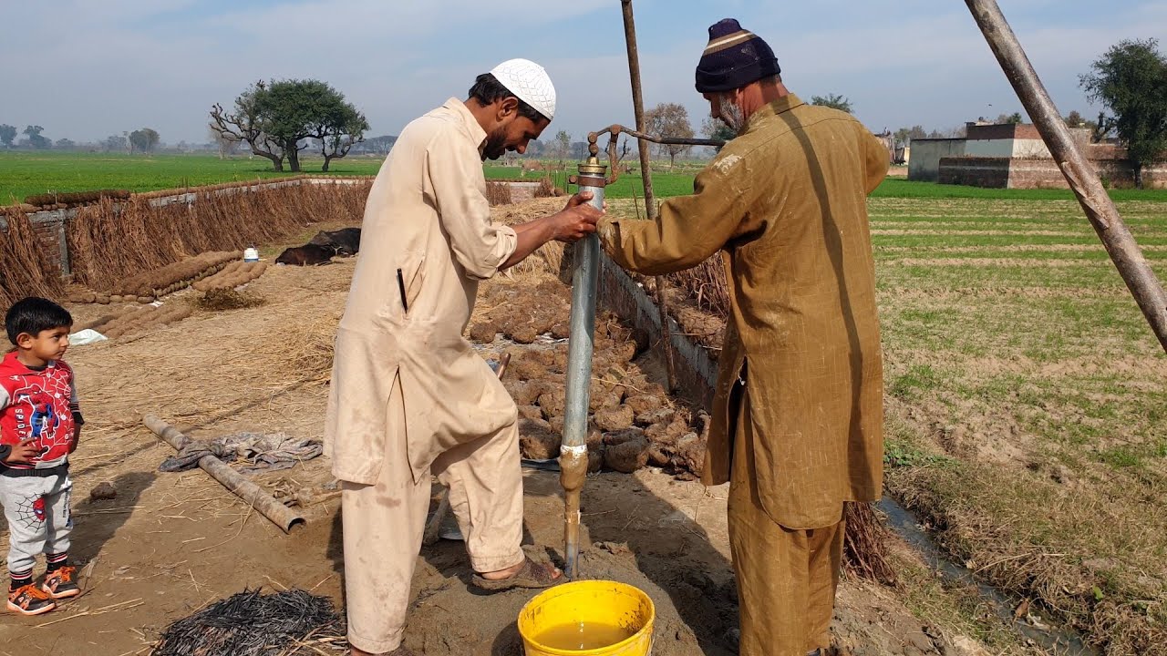 Borewell Hand Pump Installation for Sweet Water Nelky ka bore Mozzam Saleem