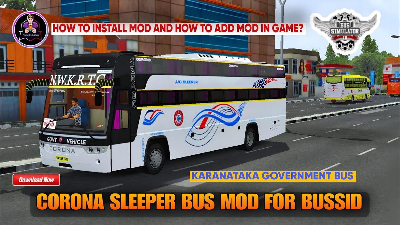 how to install karanataka corona sleeper bus mod for bussid?