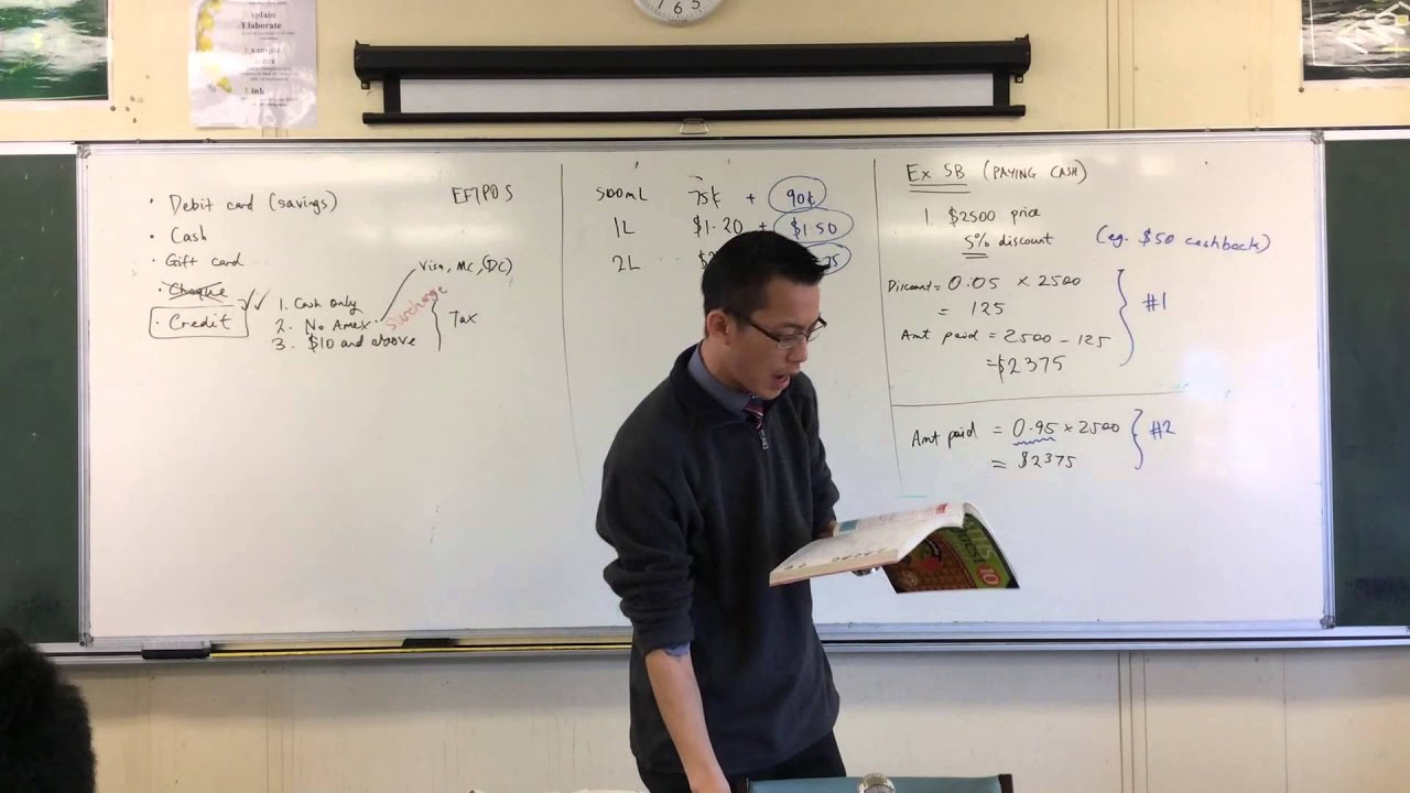Calculating the cash discount (two examples)