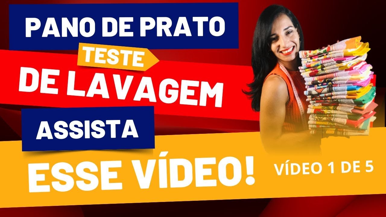 Teste de Lavagem de Panos de Prato - Tecidos e Aviamentos Coloridos Mancham? 01 de 05