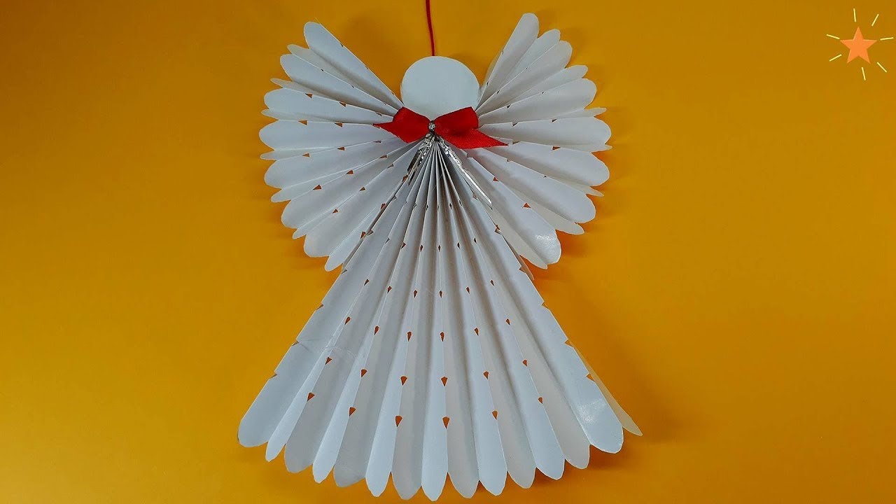 How to make a paper angel - Christmas tree decorations