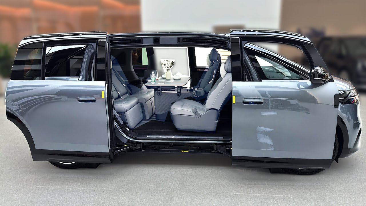2025 New ZEEKR MIX Luxury Electric MPV detailed interior and function review 4k