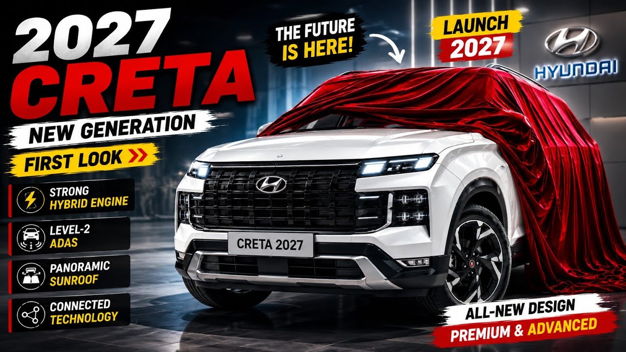  2027 Hyundai Creta New Model 😱 First Look | Hybrid Engine, ADAS, Launch Date & New Features India