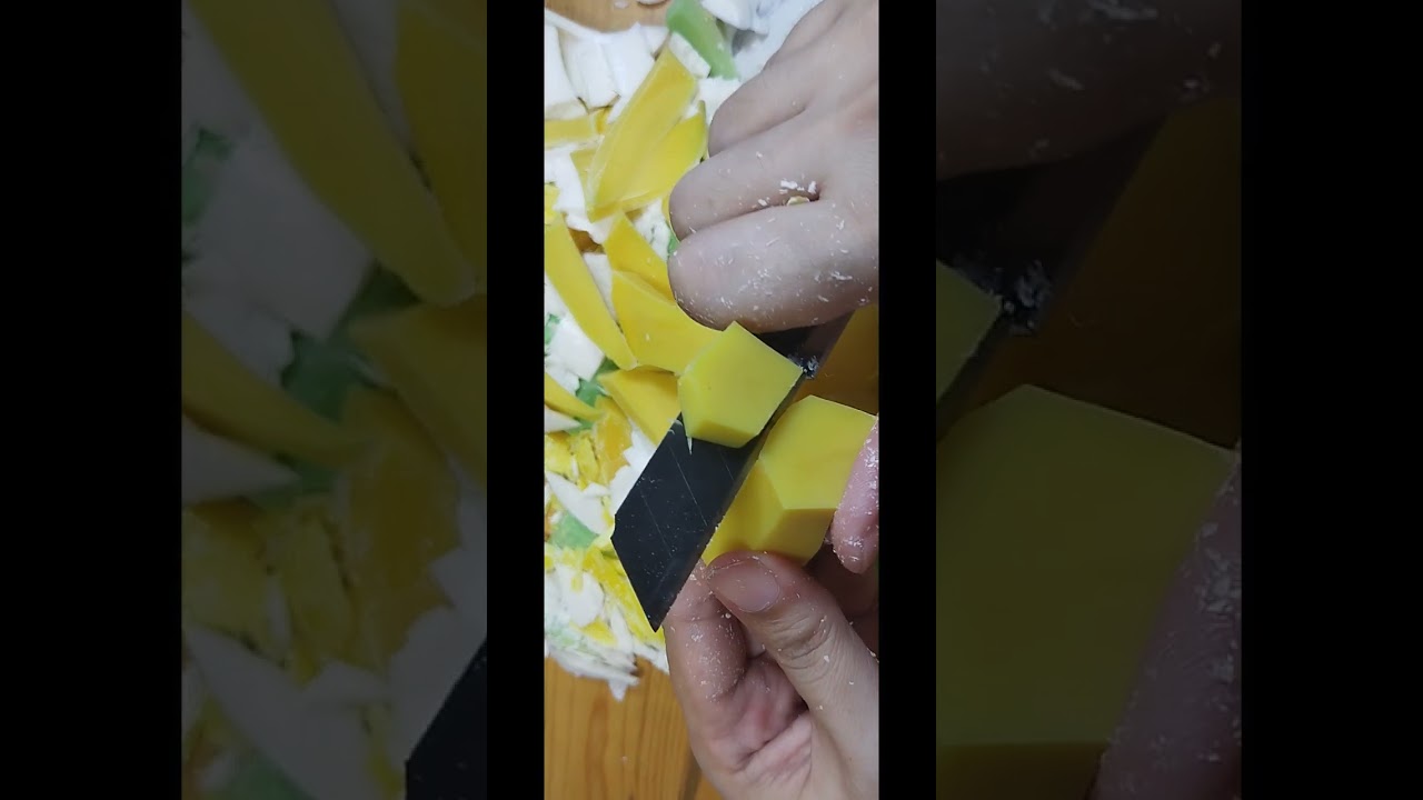 🧼ASMRSOAP🧼Cutting💚Carving💛soft🧡Dry💙Satisfyng💜Relaxing