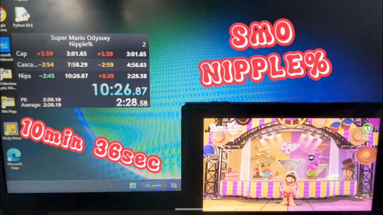 Super Mario Odyssey | Nipple% Speedrun | 10m 26s | RacsoLagrup