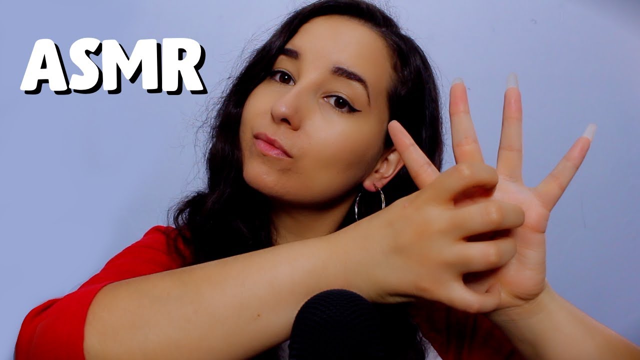 ASMR Scratching Hand Sounds (NO TALKING, real natural nails, blue yeti mic, fast and aggressive)