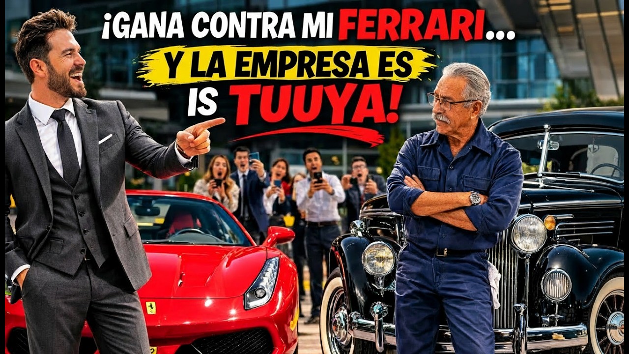 Mi empresa será tuya si me ganas con esa chatarra, dijo el millonario.