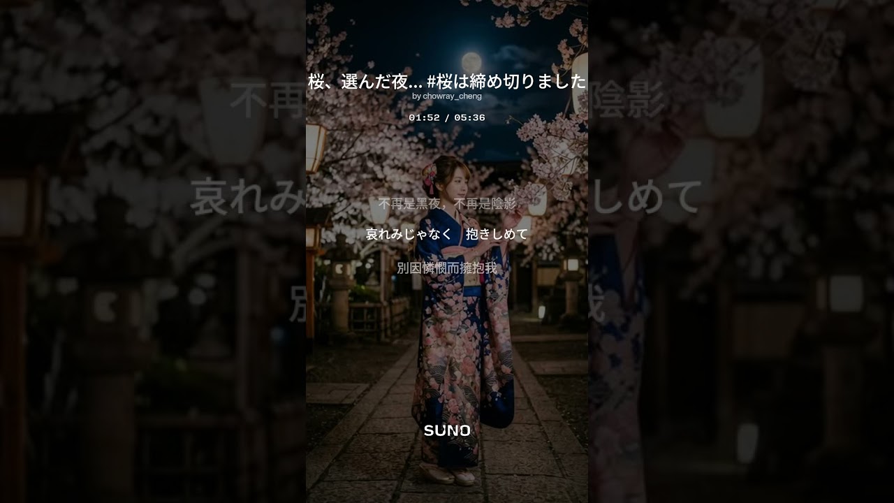 桜、選んだ夜    (🌸 櫻花，我選擇的夜晚)