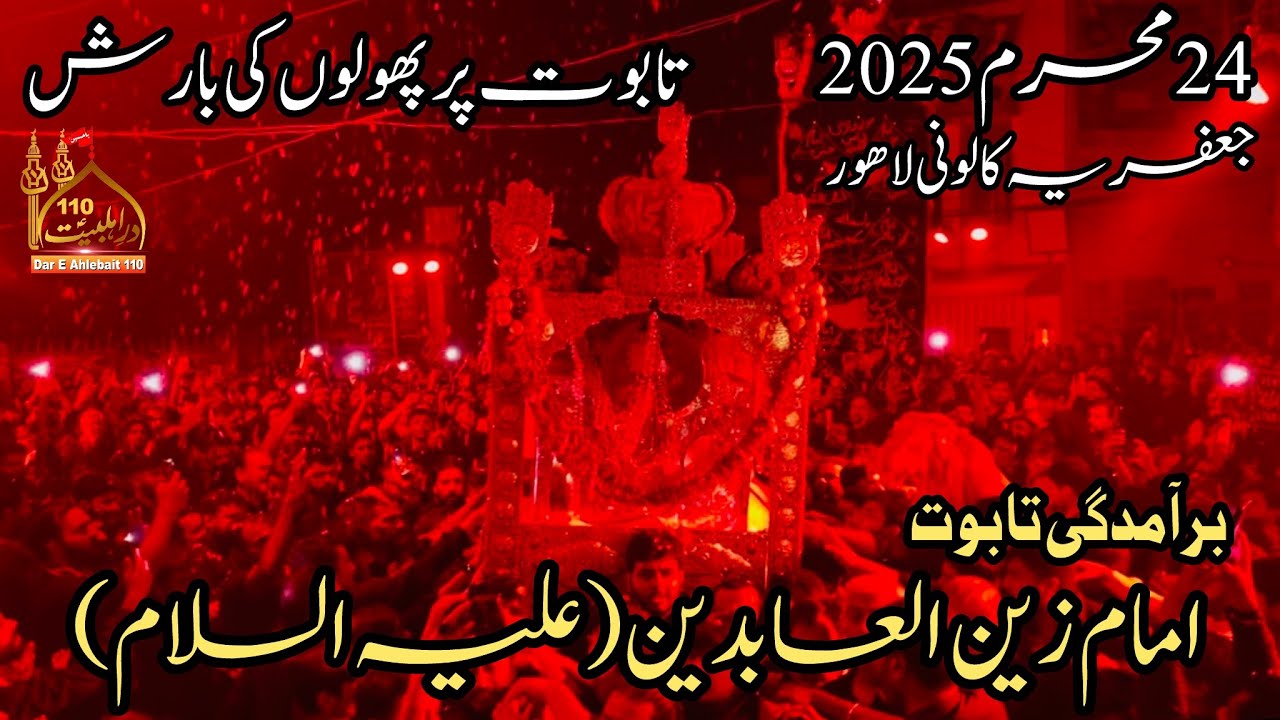 Baramdagi Taboot Mola Sajjad | 24 Muharram 2025 Jaffria Colony Lahore