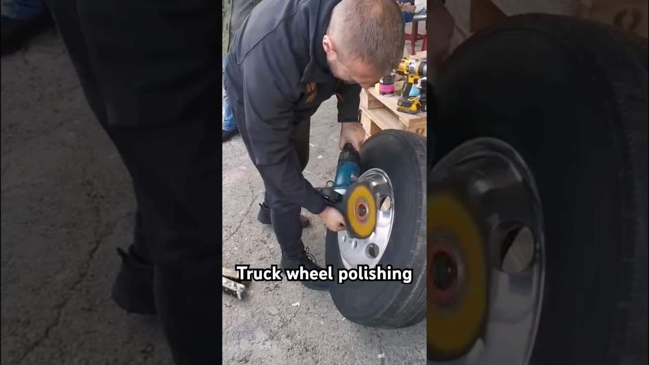 LKW felgen polieren #polieren #diy #truck #detailing