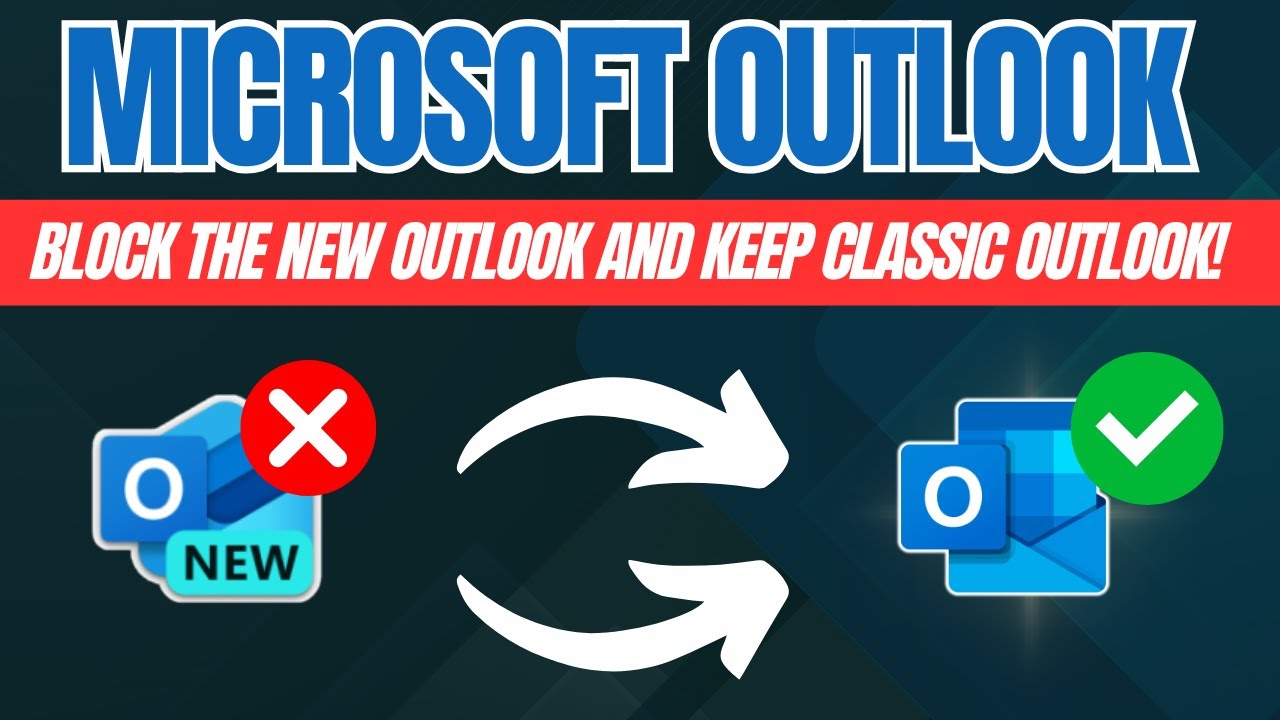 Сохранить Outlook Classic и ЗАБЛОКИРОВАТЬ НОВЫЙ Outlook в Windows 11