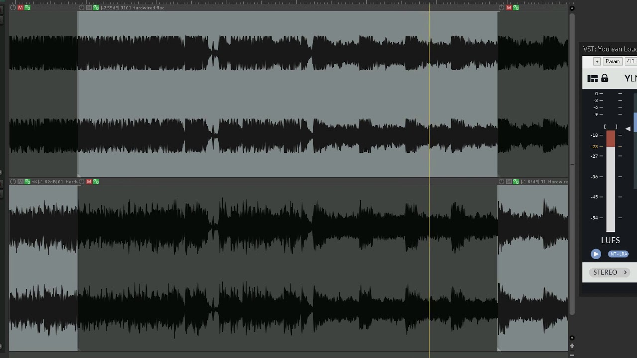 Metallica - Hardwired: Audio comparison (original/clipped vs declipped)