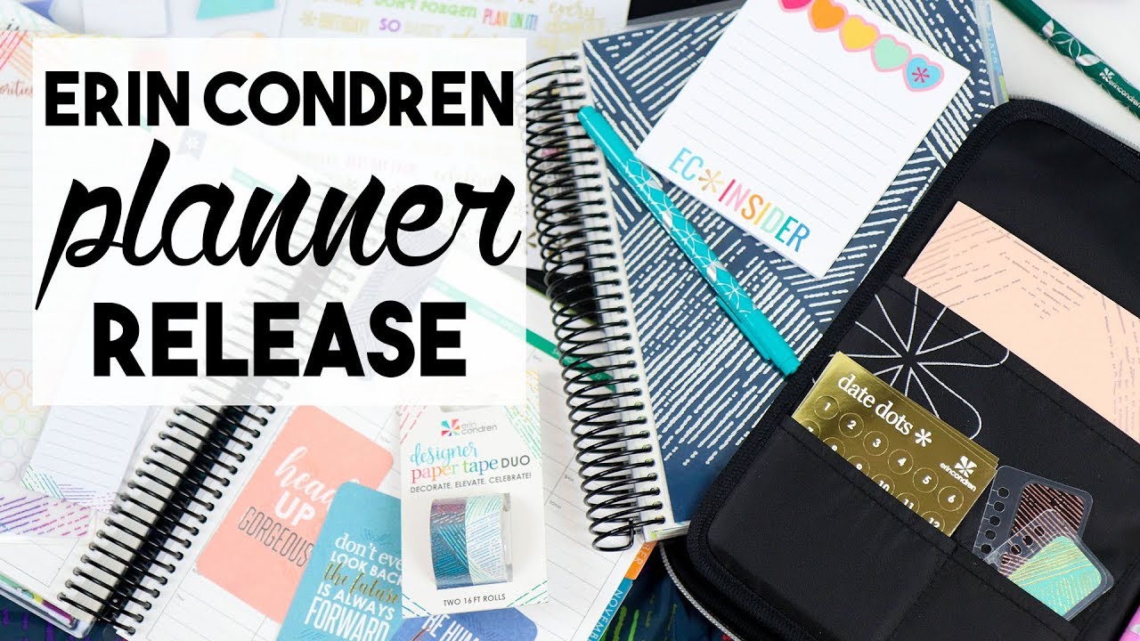 Erin Condren 2018-2019 Planner & Accessories Launch