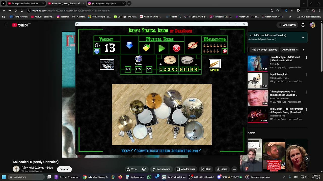 kakosalesi danys virtual drum cover
