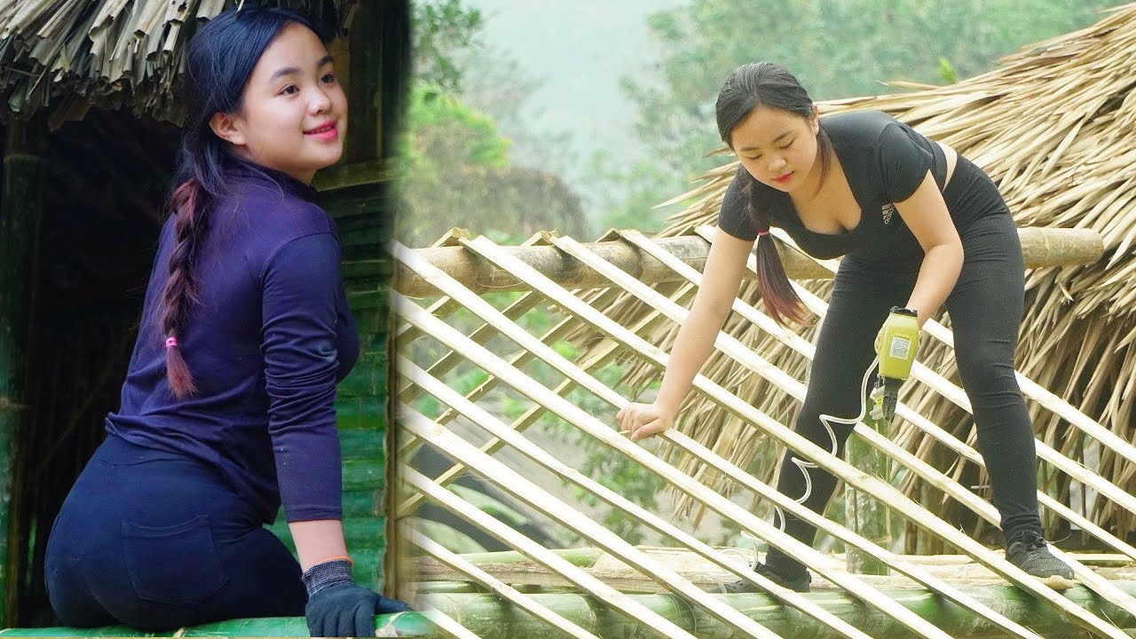FULL VIDEO: 60 Days of Building a Bamboo House Using The BEST TOOLS From Start to Finish.