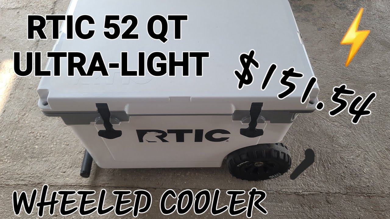 RTIC 52 QT ULTRA-LIGHT WHEELED COOLER...$151.54...👍