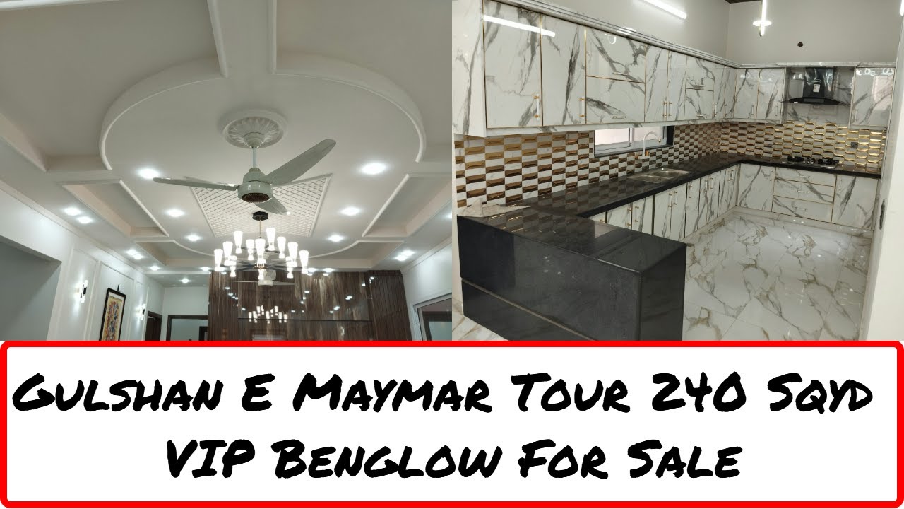 Luxury 240 Sq Yards Brand New Bungalow | Gulshan-e-Maymar G+1 Full Video Tour | Property For Sale