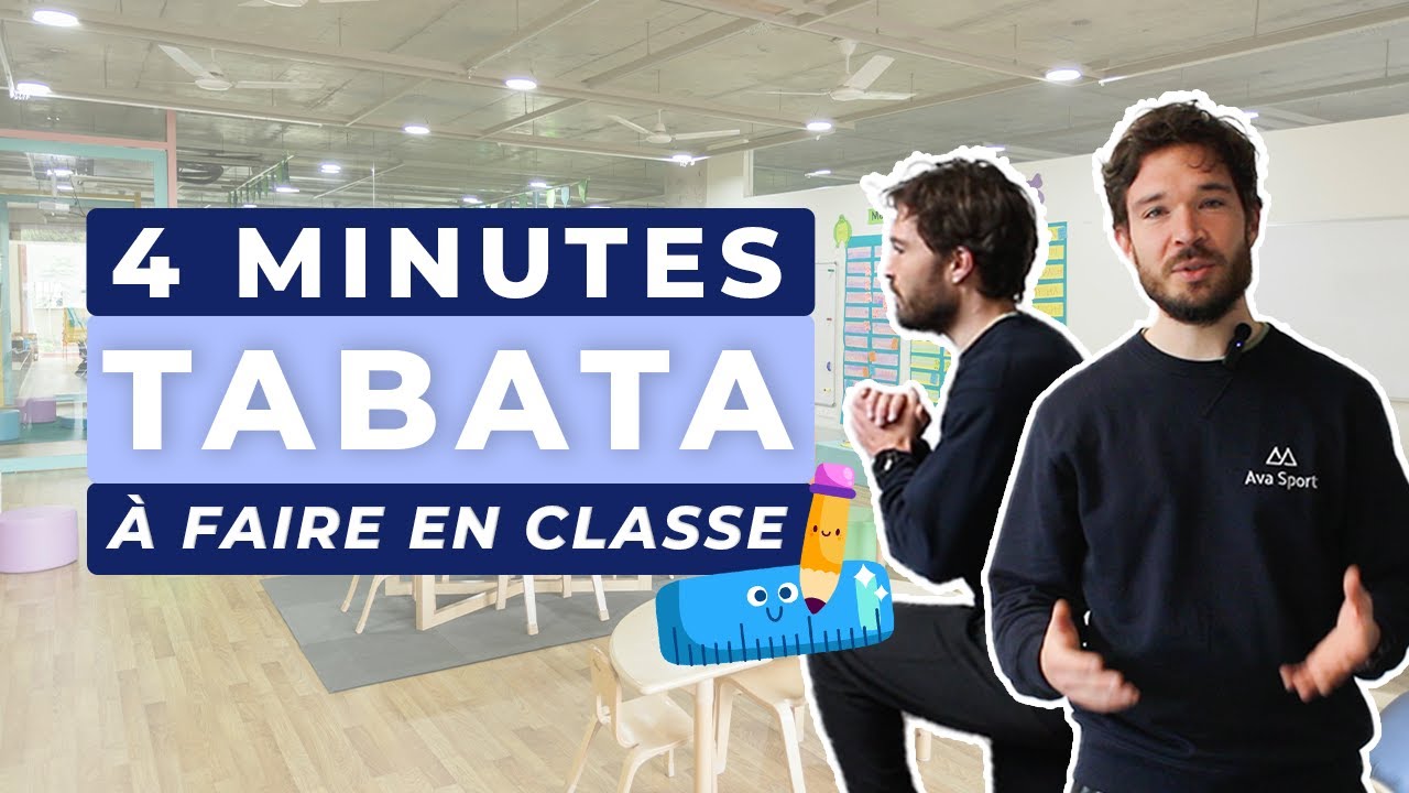 4MIN TABATA POUR LES 30MIN D'APQ I À faire en classe sans équipement