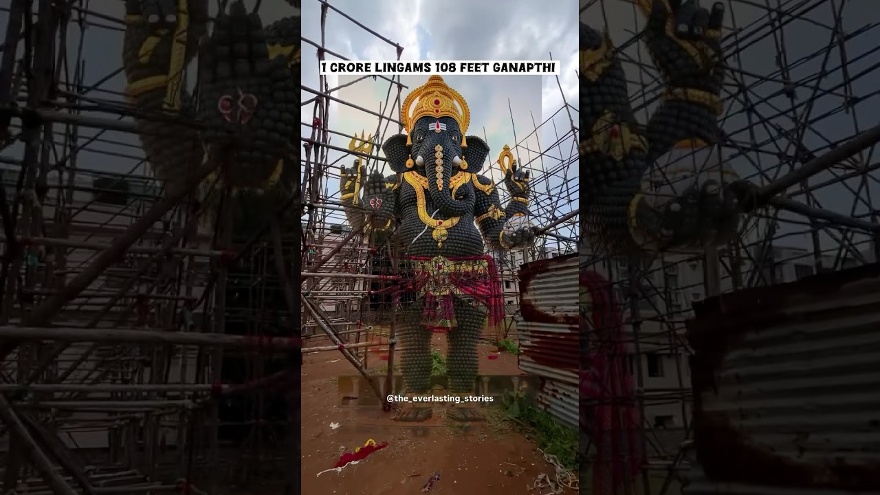 In Vizag making with 1Crore Lingas Ganapathi Estimating 108 Feet Ganapathi 