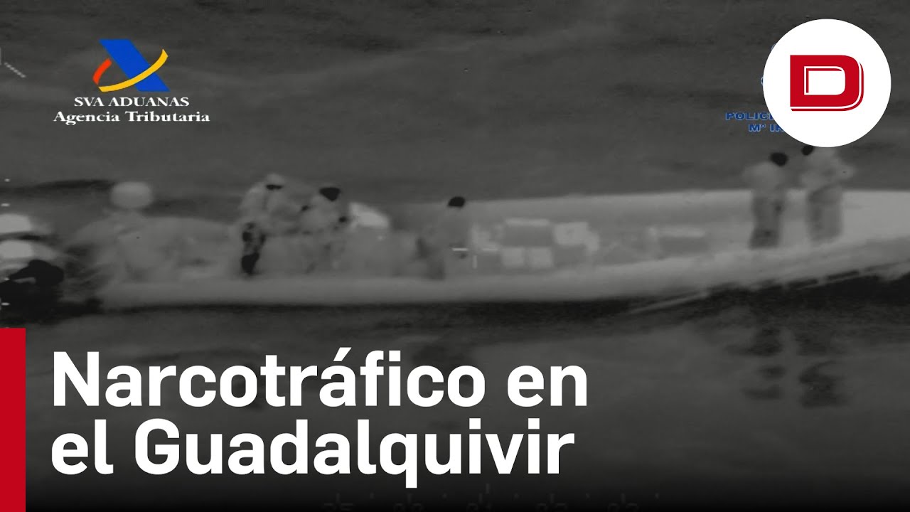 Intervenida una ‘narcolancha’ con 3.600 kilos de hachís en el Guadalquivir