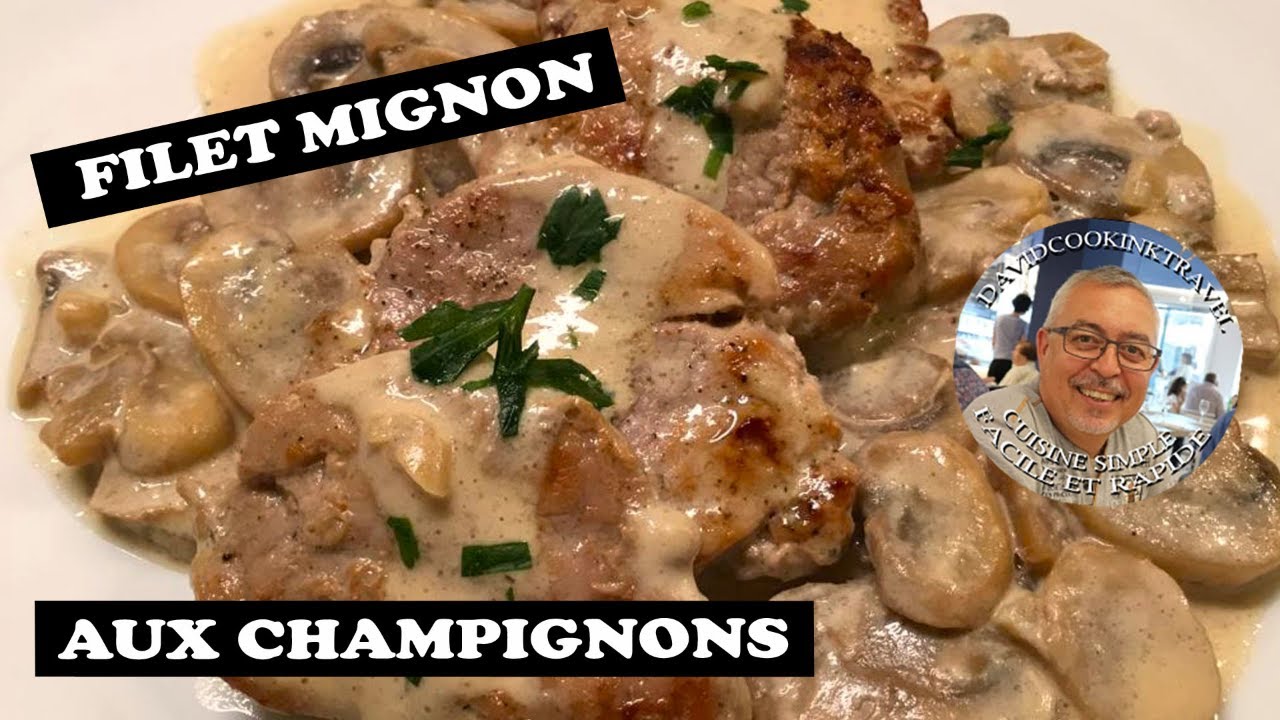 Filet mignon aux champignons