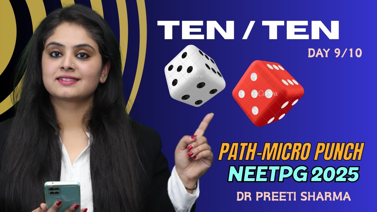 Day 9/10- Mixed bag MCQs Pathology and Microbiology #neetpg #fmge