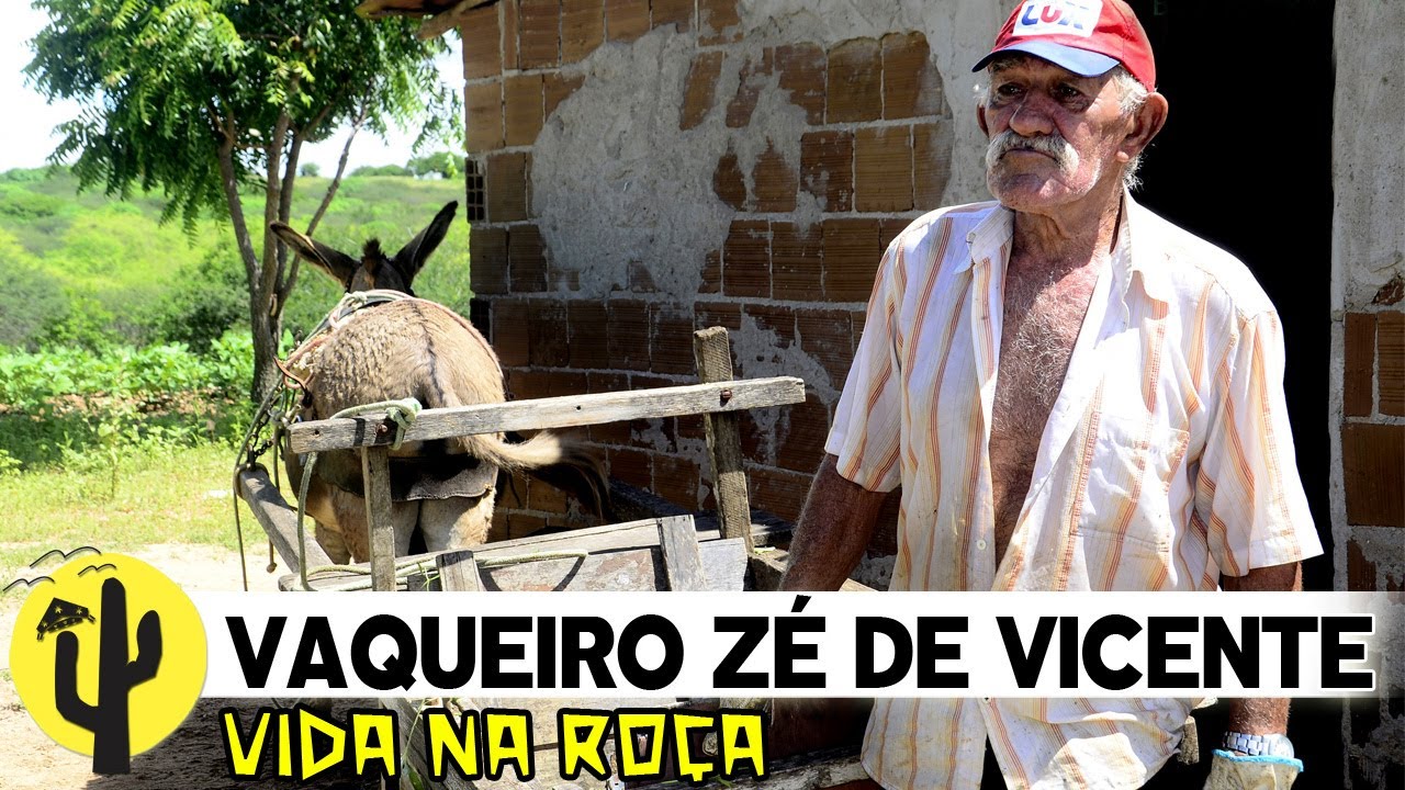 [VIDA NA ROÇA] Vaqueiro Zé de Vicente: ROÇA de MILHO e FEIJÃO e também nos contou várias Histórias 🌵