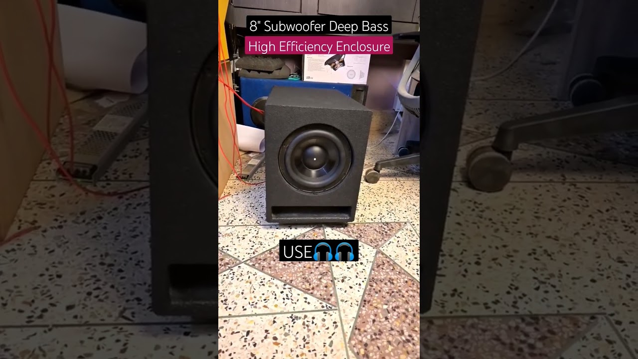 DIY BIA Fredo Dayton SB Acoustics Subwoofer | Solid bass | 8 inch sub