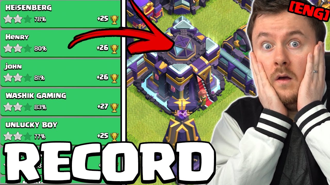 My NEW RECORD with Town Hall 12 5100 Trophies in Clash of Clans