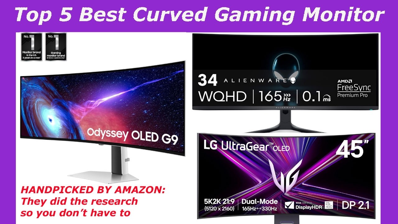 Top 5 Best Curved Gaming Monitor in 2026! Reviews & Buying Guide!