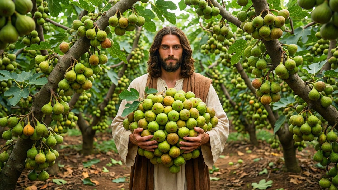 Jesus in the Garden: Planting and Caring for Fig Trees | AI Christian Tribute