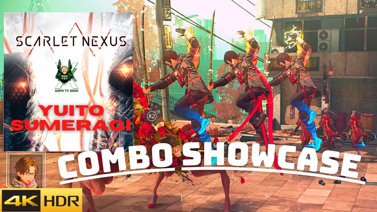 Scarlet Nexus Yuito Sumeragi SAS Combo Showcase 4K HDR 60FPS
