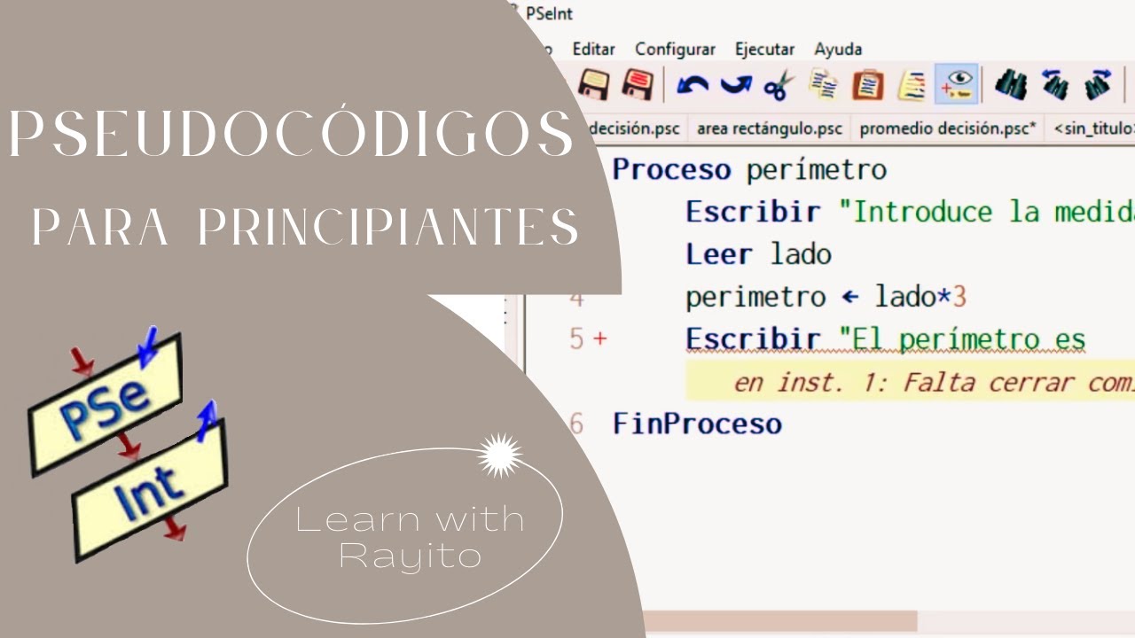 Pseudoc&oacute;digos en PSeInt para principiantes