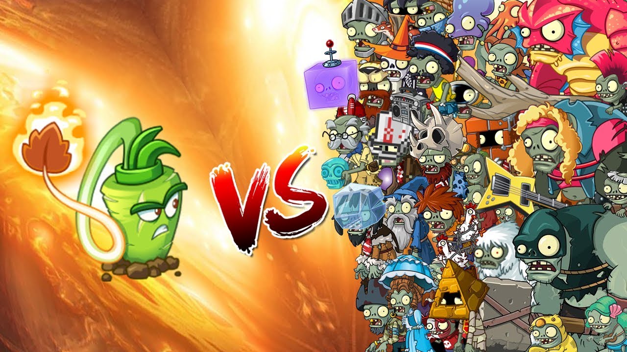 Plants vs Zombies 2 - Latigo Wasabi vs Todos los zombis