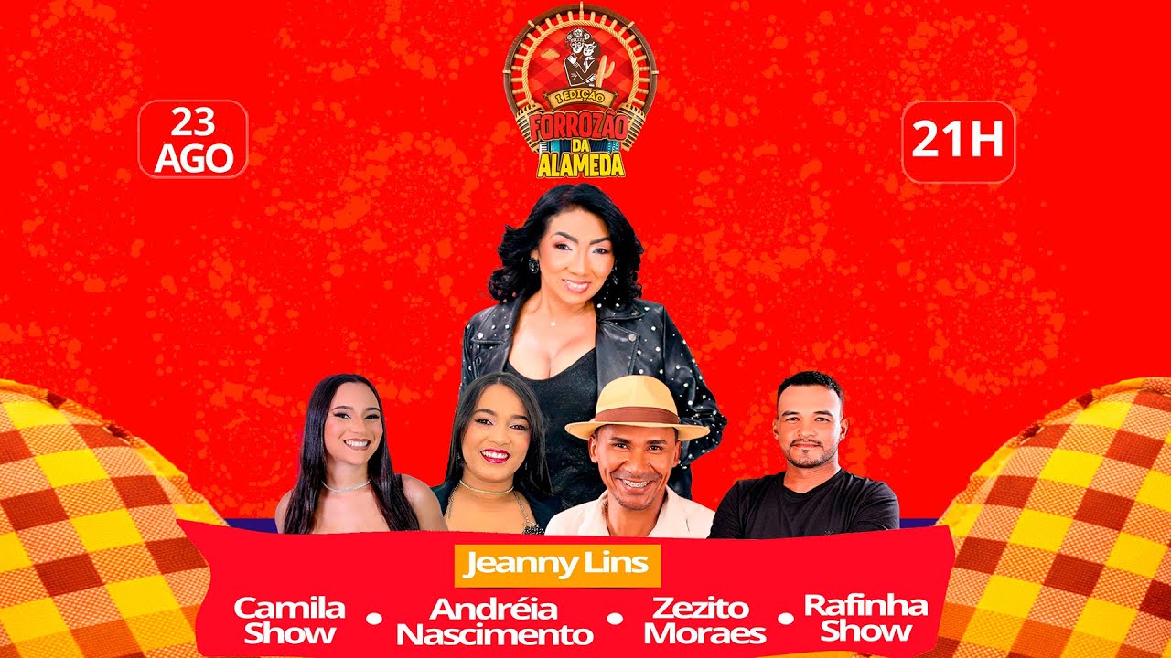 🔴 I EDIÇÃO FORROZÃO DA ALAMEDA 2025 | JEANNY LINS, RAFINHA SHOW, CAMILA SHOW E ANDRÉIA NASCIMENTO.