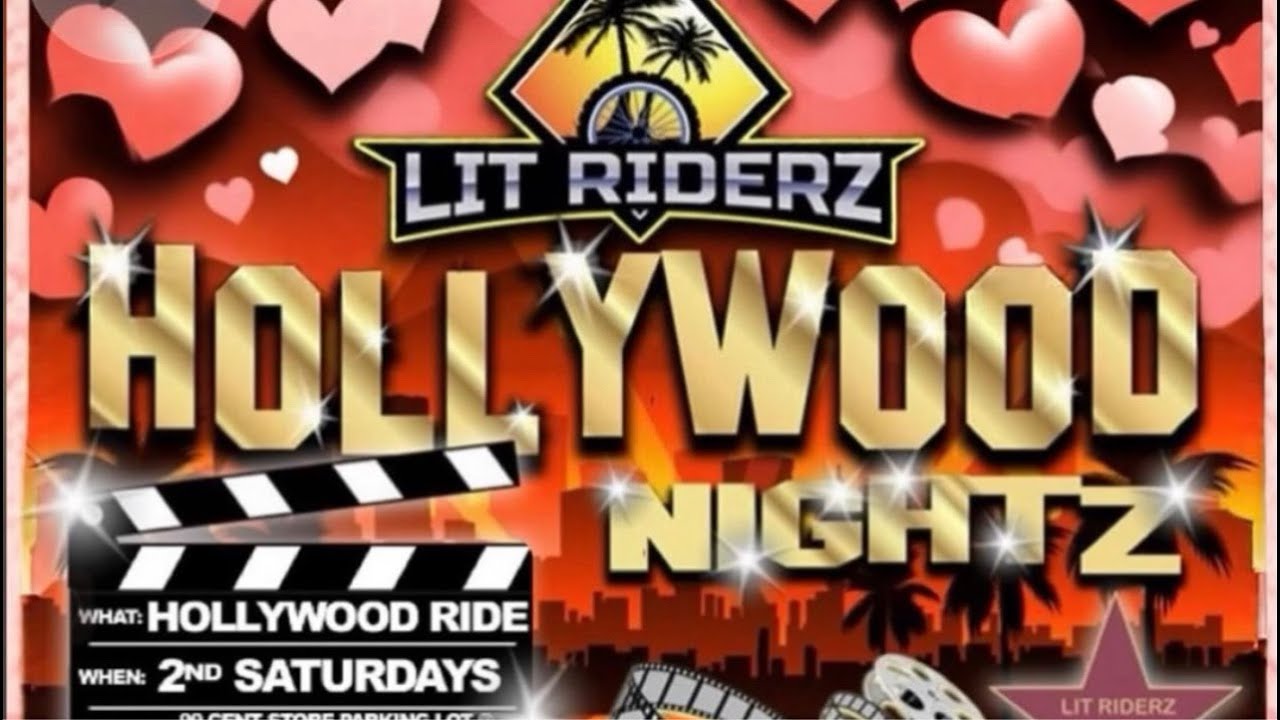 🔴LIVE Lit Riderz Valentine's Electric Group Bike Ride - Hollywood, CA