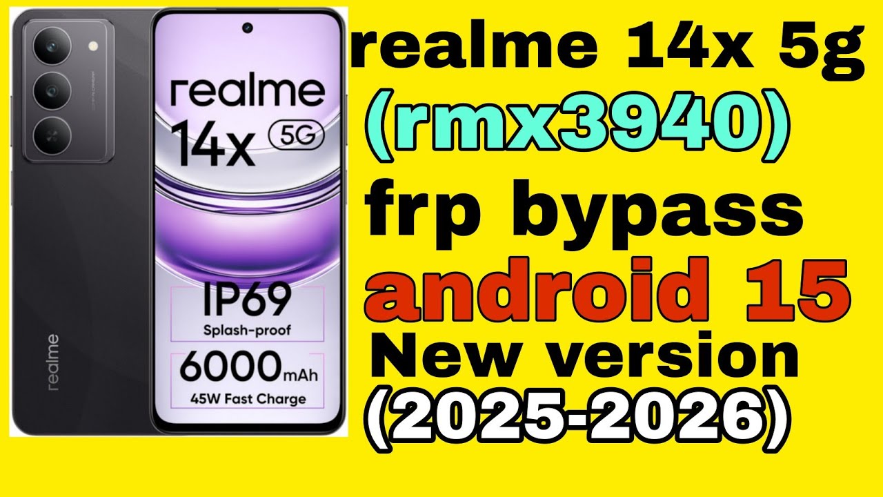 Realme 14x 5g frp bypass Android 15 new version 