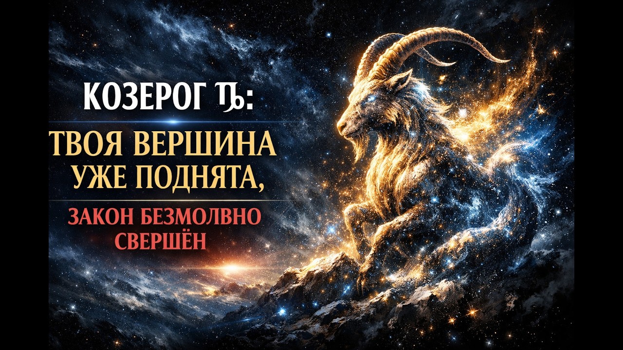 КОЗЕРОГ ♑: ТВОЯ ВЕРШИНА УЖЕ ПОДНЯТА, ЗАКОН БЕЗМОЛВНО СВЕРШЁН