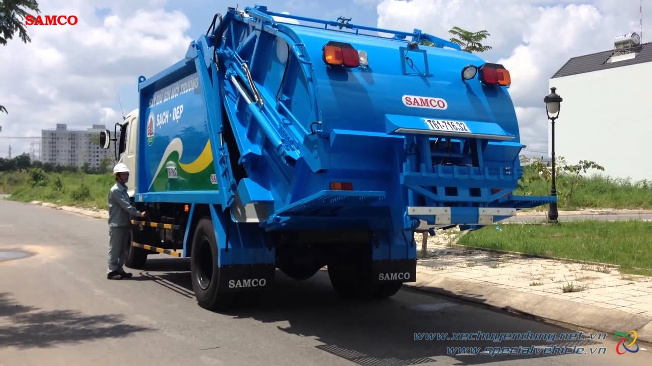 | Môi Trường | Xe Ép Rác Cặp Thùng 15M³ ERCHI 065   15M³ GARBAGE TRUCK WITH BIN CLIPPER ERCHI 065