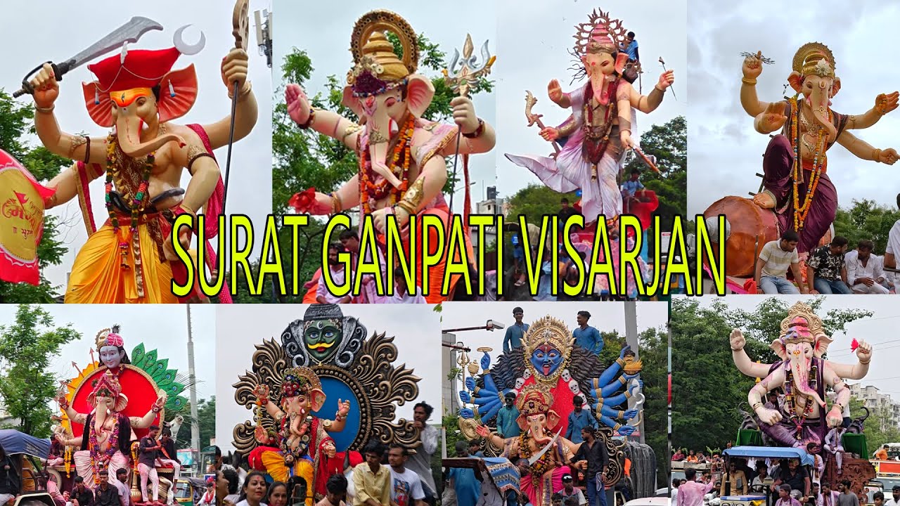 The Ultimate Ganpati Visarjan in Surat | Full Procession Video #LifeCrazeX