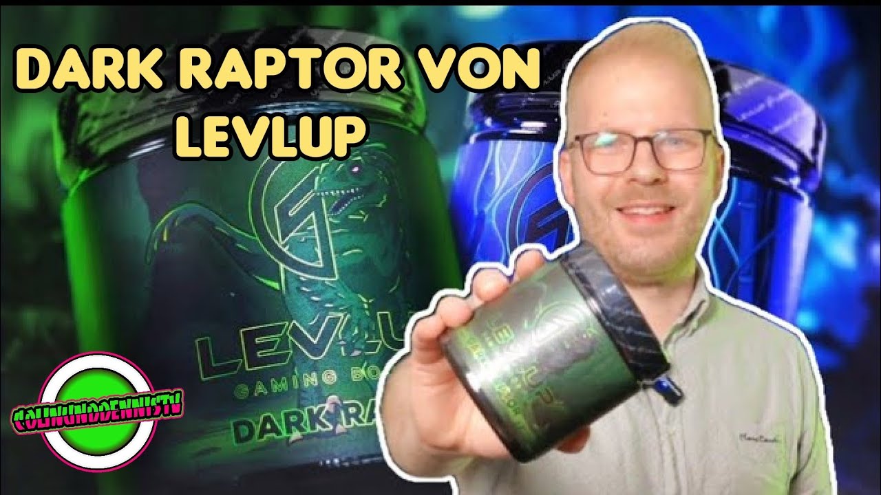 Dark Raptor von LevlUp im Test - Sour Apple Rings Gaming Booster Saure Apfelringe
