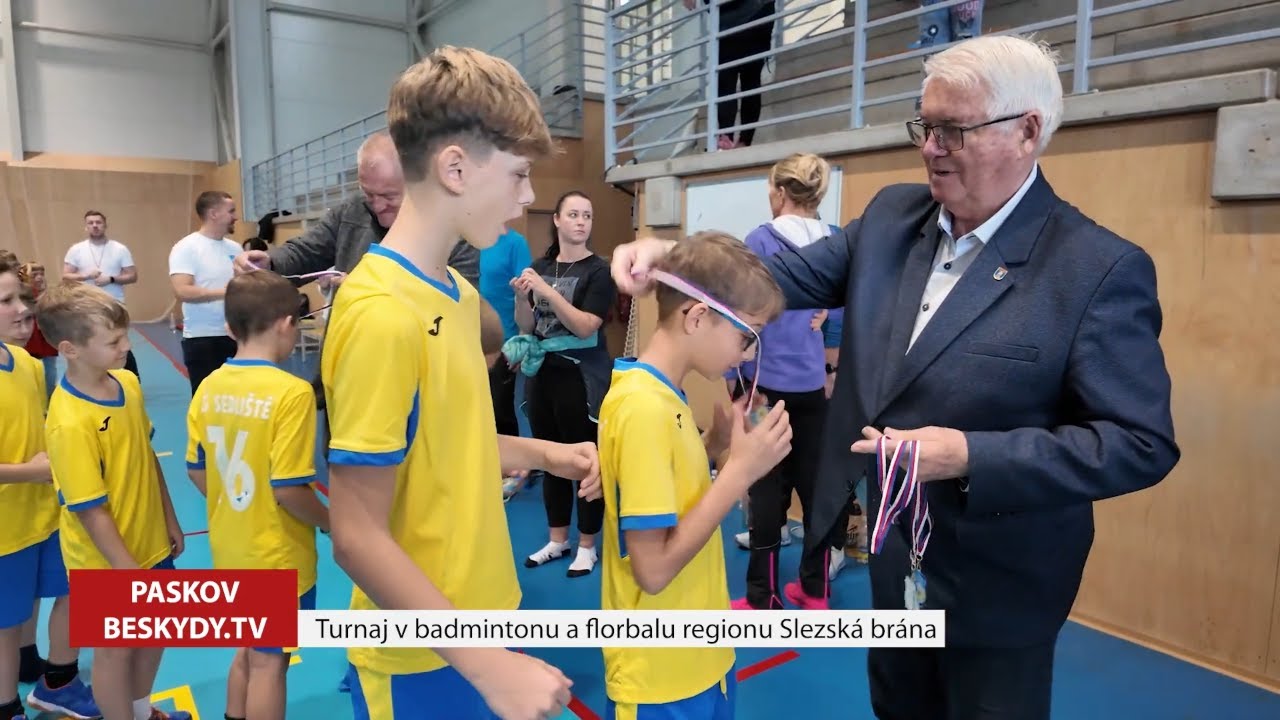 Turnaj v badmintonu a florbalu škol regionu Slezská brána v Paskově │ @BeskydskaTelevize