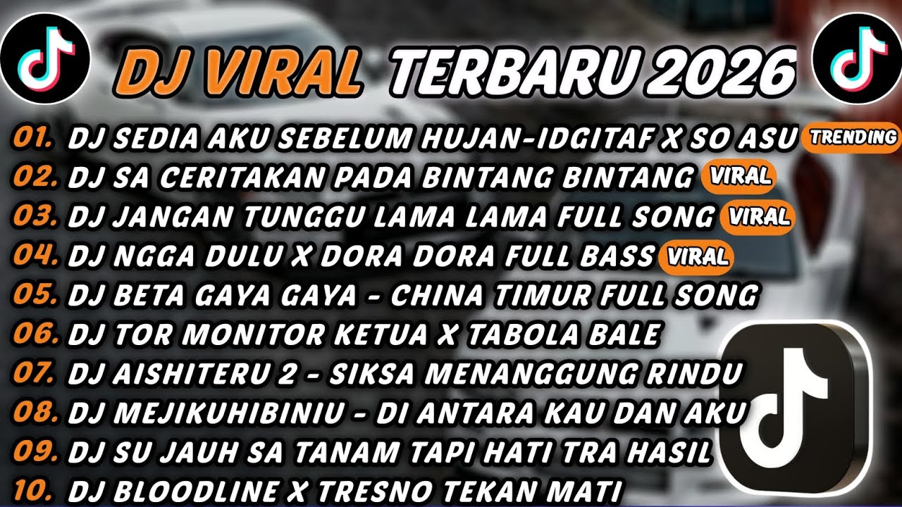 DJ TIKTOK TERBARU 2026 - DJ SEDIA AKU SEBELUM HUJAN X SO ASU🎵DJ SA CERITAKAN PADA BINTANG BINTANG🎵