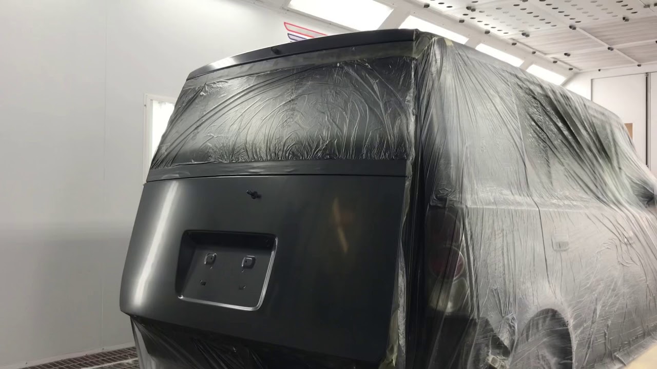 Spraying Scion XD with Sikkens Autowave.