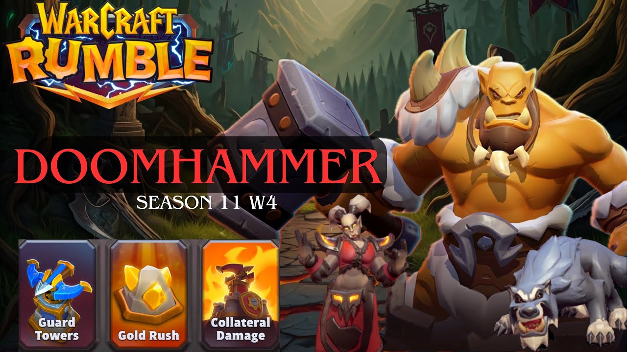 Warcraft Rumble PvP : Orgrim Doomhammer Road to 14500+ | S11W4