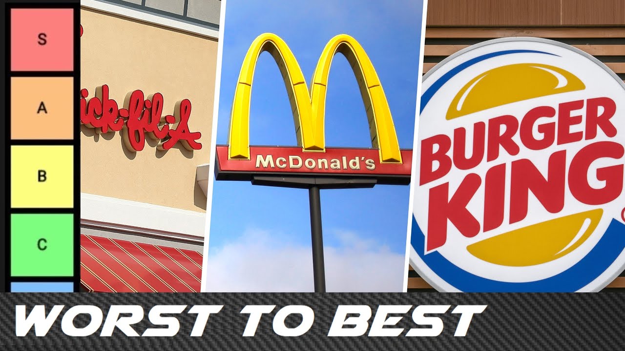 Worst to Best: Fast Food Restaurants (Tier List)