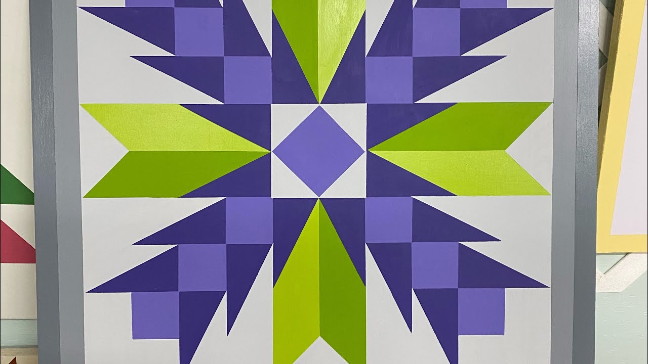 How to Make a Barn Quilt: A Thistle Rose : Video  #12