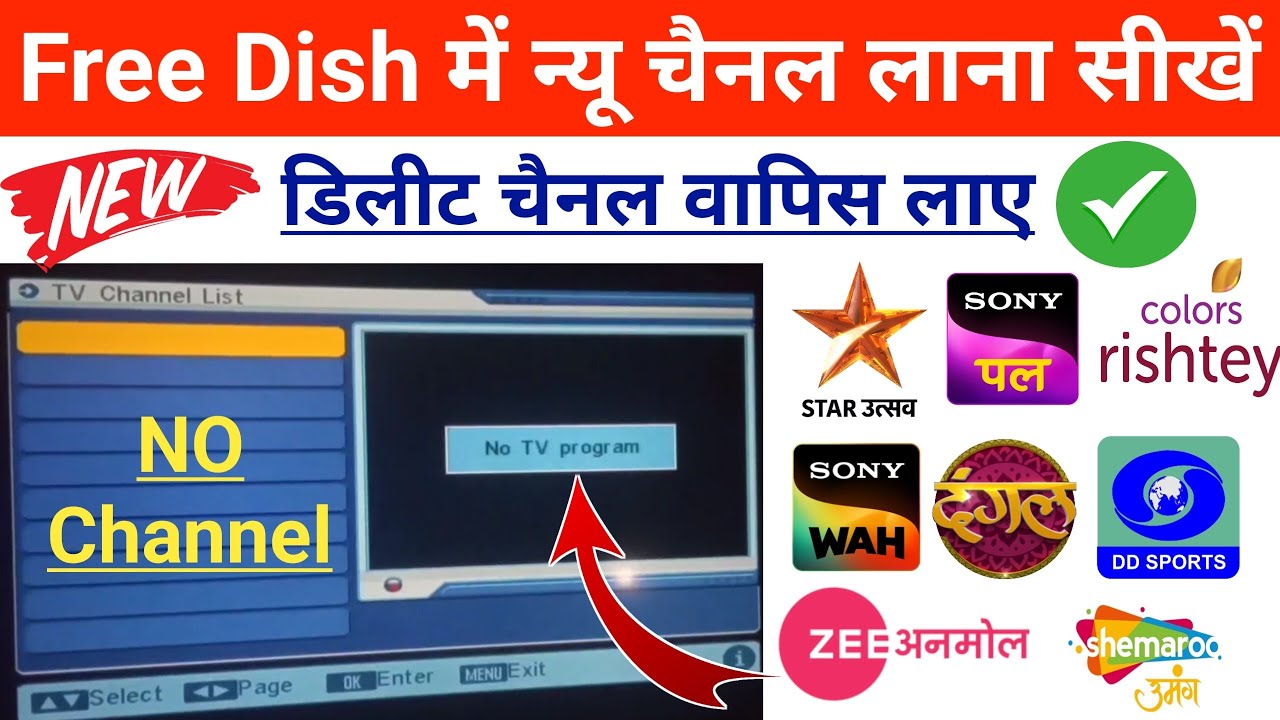 How to get new channels on DD free dish | How to get back deleted channels on DD free dish