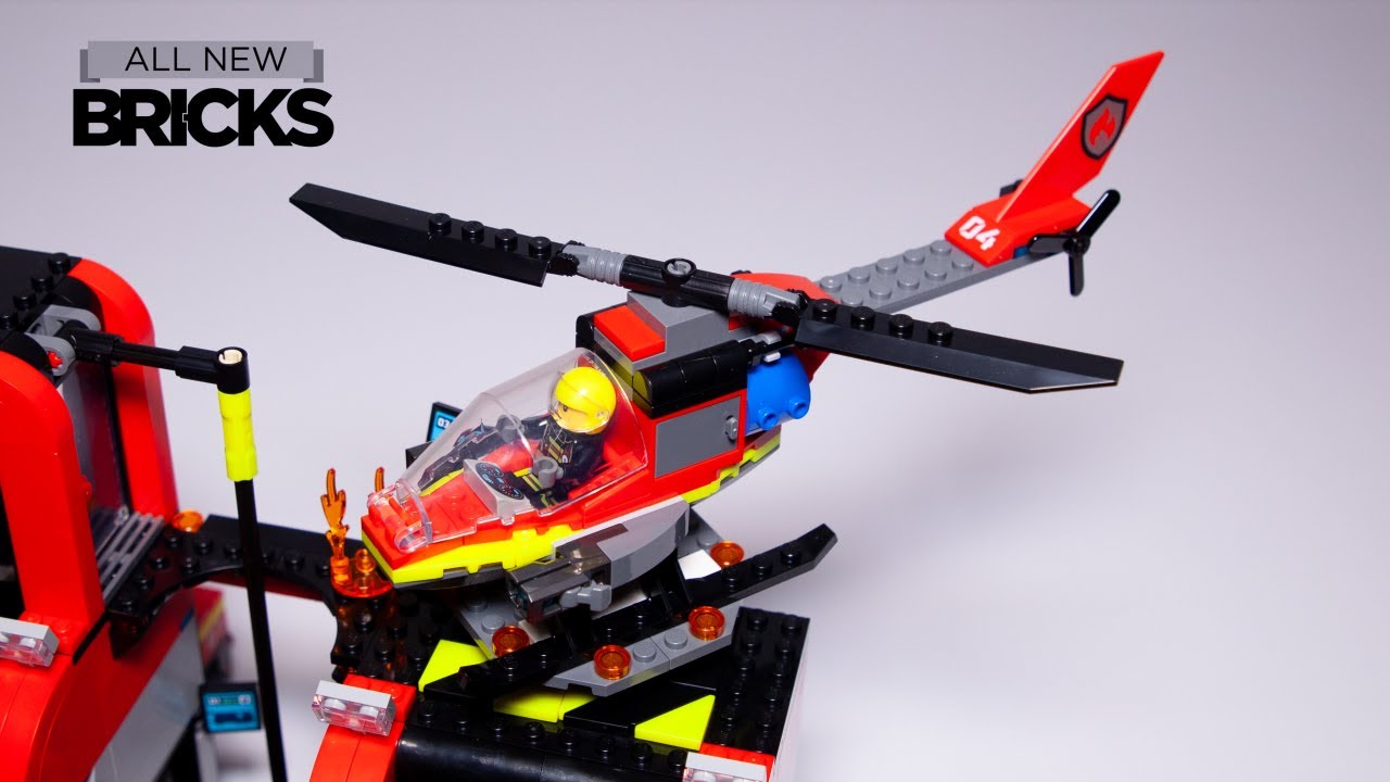 Lego City 60411 Fire Rescue Helicopter Speed Build