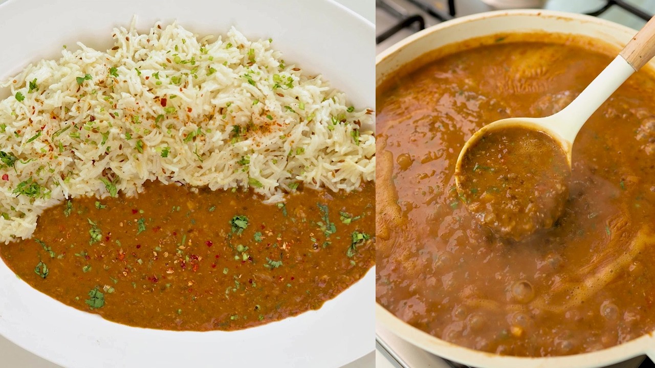 20 मिनट में तैयार गुरुद्वारे जैसी माँ की दाल | Langar Wali Maa ki Dal, Kaali Dal Recipe